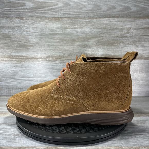 Cole Haan Men’s Brown Suede Leather Chukka Boots Size 11.5 - Picture 1 of 9